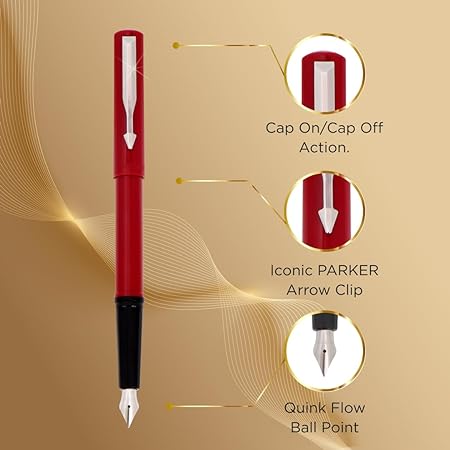 Parker (F) Beta Neo Fountain Pen LG Red