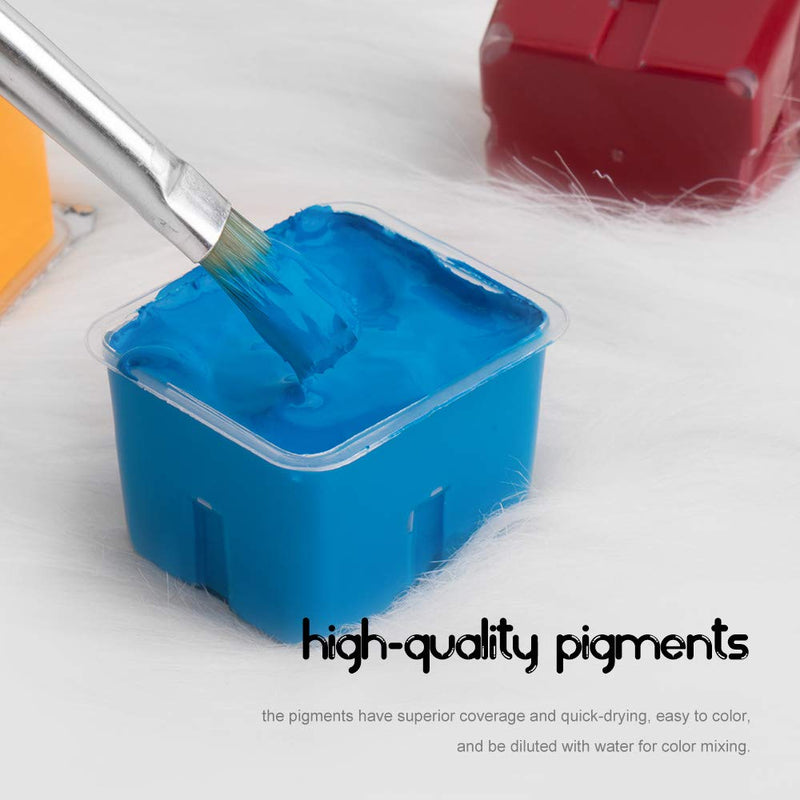 Buy Orignal HIMI Gouache Paints - 30 ml jelly cups x 18 colours set- Blue  Case