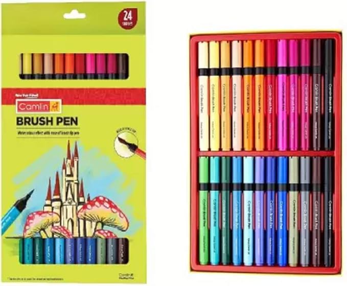 Camlin Jumbo Triangular Shape Nib Sketch Pens (Set of 1, Multicolor)