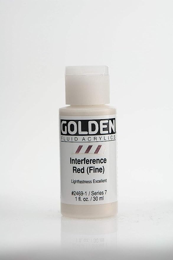 Golden Artist Fluid Acrylic Interference Red (Fine) 1 oz (30 ml)