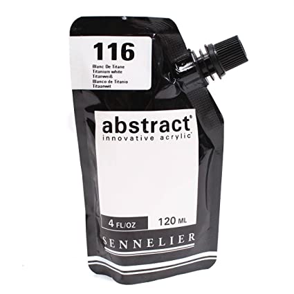 Sennelier Abstract Artist Acrylic pouch 120ML (Titanium White High Gloss)