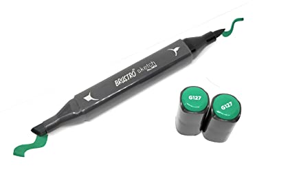 BRUSTRO Artists Sketch Marker Emerald Green