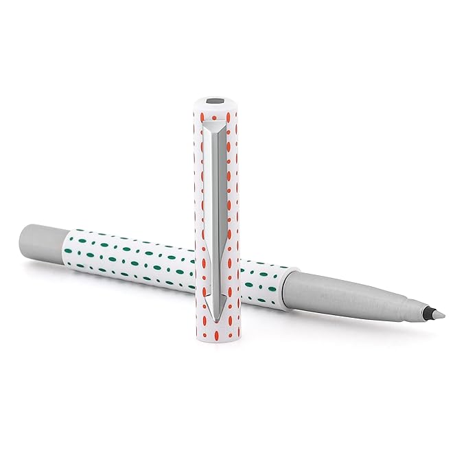 Parker Vector NEU BHARAT | Limited edition | Chrome Trim | Roller Ball Pen | Ink Color - Blue