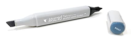 Brustro Twin Tip Alcohol Based Marker Blue Grey 7