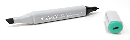 Brustro Twin Tip Alcohol Based Marker Mint Green Light