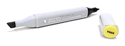 Brustro Twin Tip Alcohol Based Marker Canaria Yellow