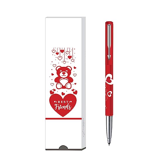 Parker Vector Valentines Day Special Edition Roller Ball Pen Chrome Trim