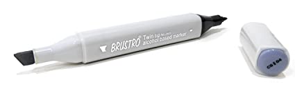 Brustro Twin Tip Alcohol Based Marker Cool Grey II 4