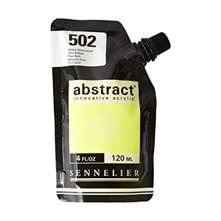 Sennelier Abstract Artist Acrylic pouch 120ML (Fluorescent Yellow)