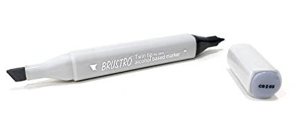 Brustro Twin Tip Alcohol Based Marker Cool Grey II 3