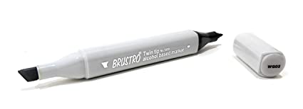 Brustro Twin Tip Alcohol Based Marker Warm Grey 3