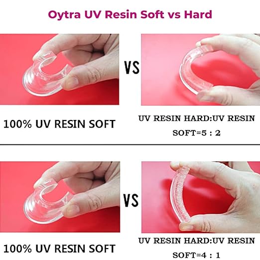 Oytra Soft UV Resin Clear Glossy Finish for Artists and Professionals Polymer Clay Gloss DIY Jewelry Craft Decoration Casting Coating (25 Grams)