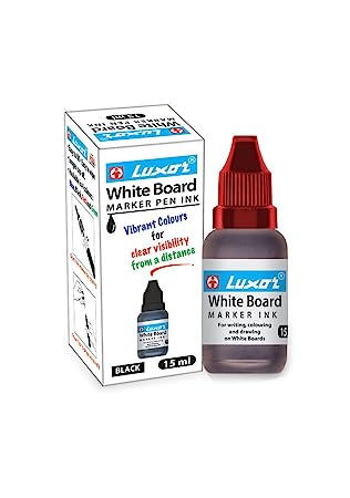 Luxor White Board Marker Ink 15 Ml Red - Pack Of 10