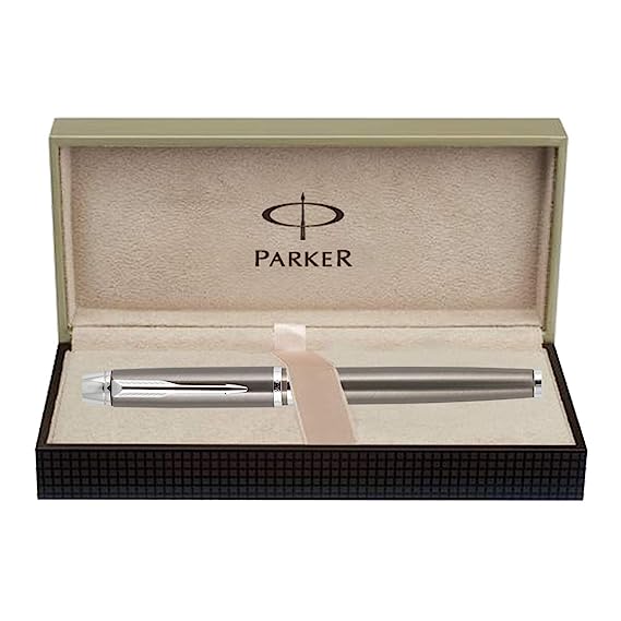 Parker Odyssey Gun Metal Chrome Trim Fountain Pen