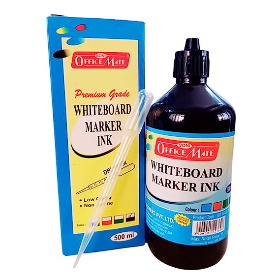 Soni Officemate Whiteboard Marker Ink Kit, 500 Ml - Pack of 1 (Blue)