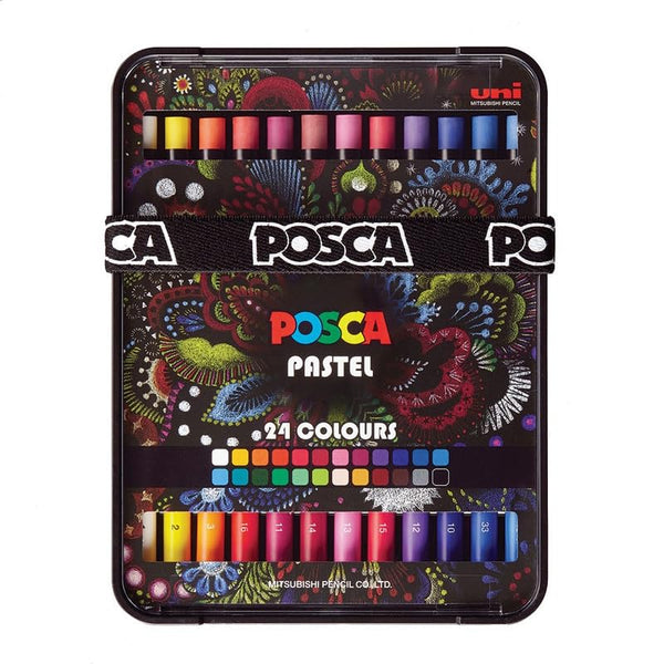 Uniball Posca KPA-100 Pastel Set- Multicolor, Pack of 24