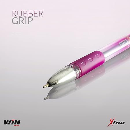 WIN X-Ten Ball Pens | 10 Blue Ink Pens | Pens for Writing | Stationary Items | Comfortable Grip | 0.7 mm Tip | Pens for Students | Long Lasting Pens | Perfect Pens for Exams