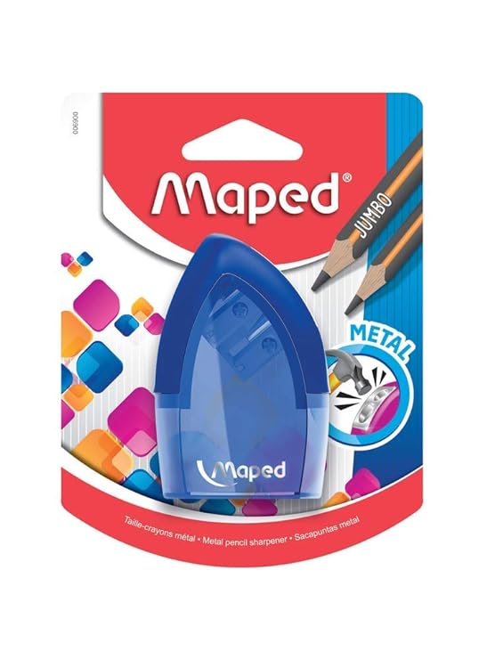 MAPED TONIC METAL SHARPENER DOUBLE HOLE (IN BLISTER CARD)