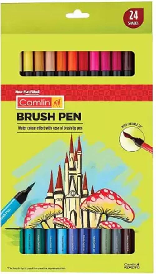 Camlin Jumbo Triangular Shape Nib Sketch Pens (Set of 1, Multicolor)