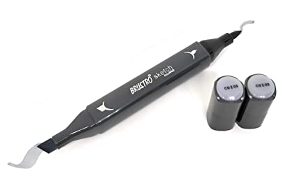 BRUSTRO Artists Sketch Marker Cool Grey II 3