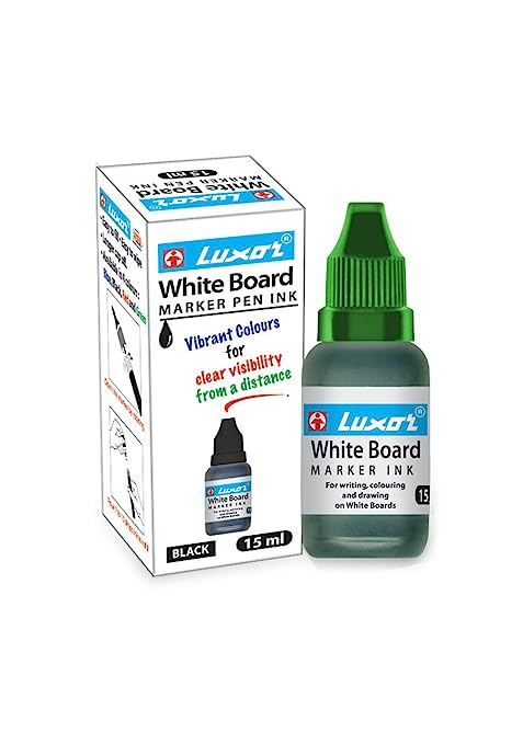 Luxor White Board Marker Ink 15 Ml Green - Pack Of 10