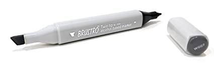 Brustro Twin Tip Alcohol Based Marker Warm Grey 7