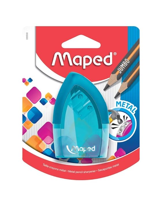 MAPED TONIC METAL SHARPENER DOUBLE HOLE (IN BLISTER CARD)