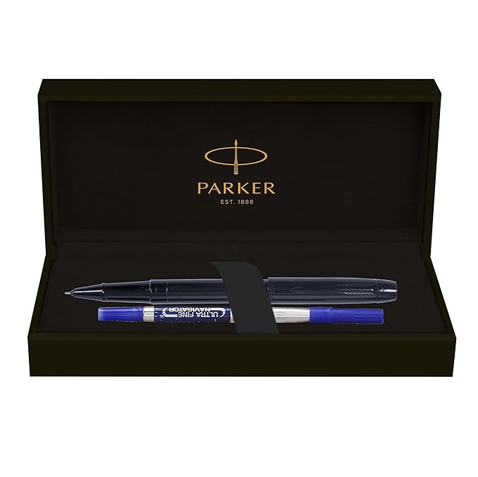 Parker Odyssey Lacque Black |Black Metal Trim |Roller Ball Pen