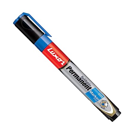 Luxor Refillable Permanent Marker Blue (10'S)