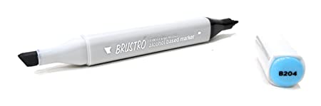 Brustro Twin Tip Alcohol Based Marker Baby Blue