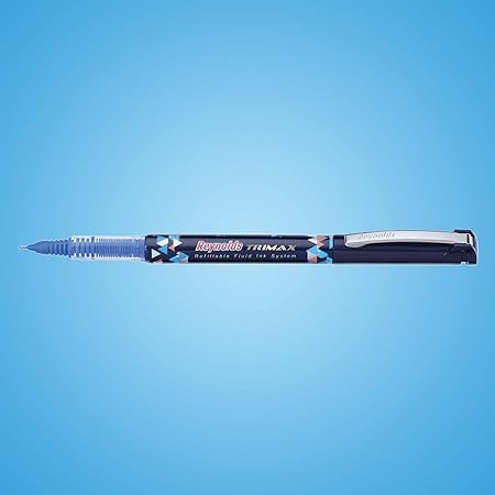 Reynolds Rrimax Gel Pen (Pack of 8, Ink Color - Blue)