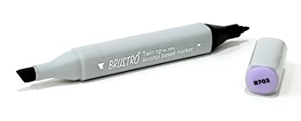 Brustro Twin Tip Alcohol Based Marker Pastel Violet