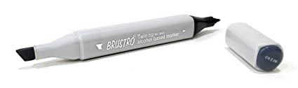 Brustro Twin Tip Alcohol Based Marker Cool Grey II 6