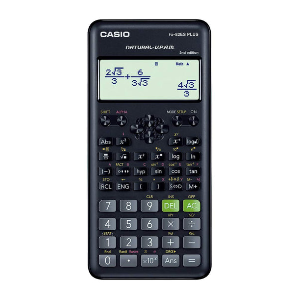 Casio FX-82ES Plus 2nd Edition - Scientific Calculator, 252 Functions, Black