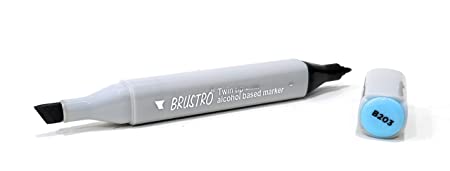 Brustro Twin Tip Alcohol Based Marker Pastel Blue