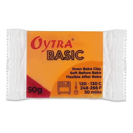 Oytra Polymer Clay Basic 50 Gram Oven Bake Clay (Burgundy Red)