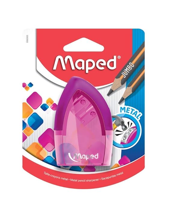 MAPED TONIC METAL SHARPENER DOUBLE HOLE (IN BLISTER CARD)