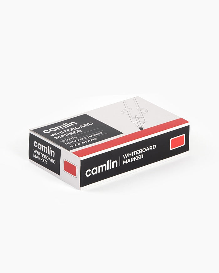 CAMLIN WHITE BOARD MARKER RED, Pack of 10