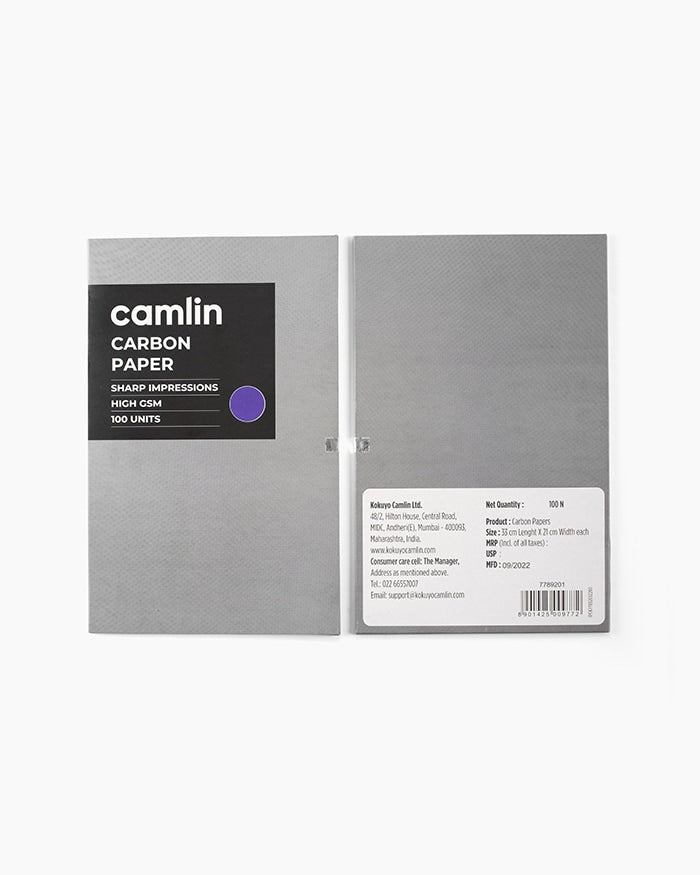 Camlin Carbon Paper Unruled 210mm*330mm 20 gsm Carbon Paper (Set of 1, Blue)