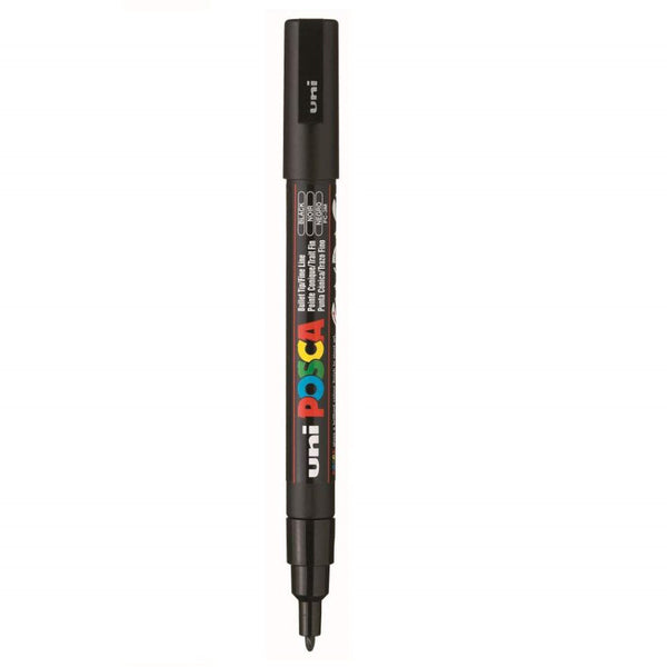 Uniball Posca 3M Marker Pen (Black Ink, Pack of 1)