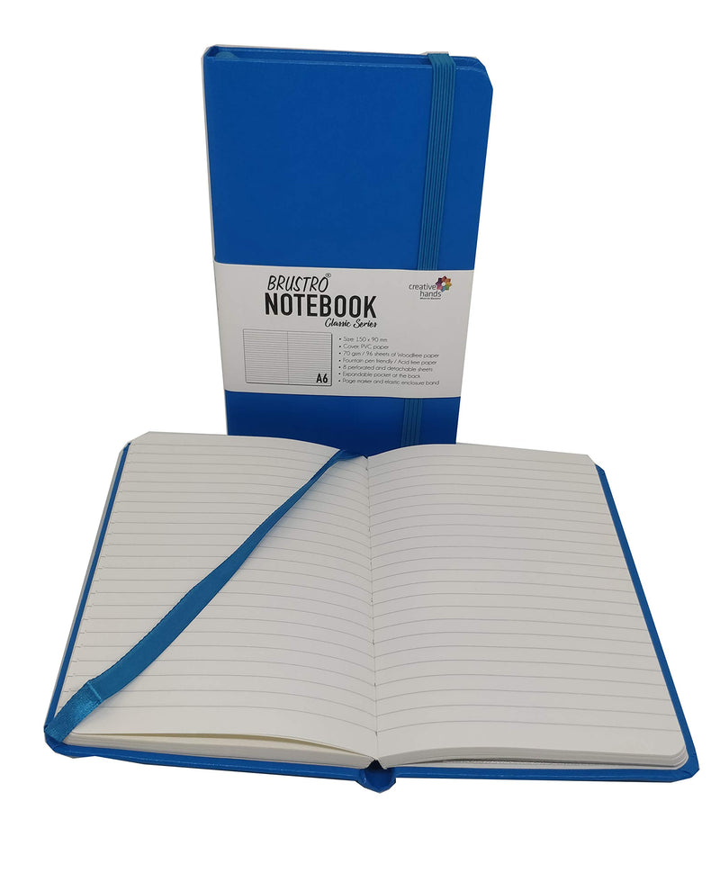 BRUSTRO NOTEBOOK CLASSIC SERIES TWIN PACK A6 BLUE