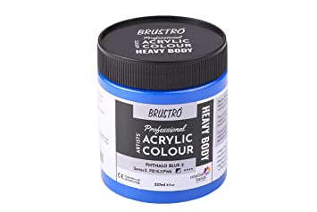 Brustro Professional Artists ’ Heavybody Acrylic Paint 237Ml Phthalo Blue 2 (Sr 2)