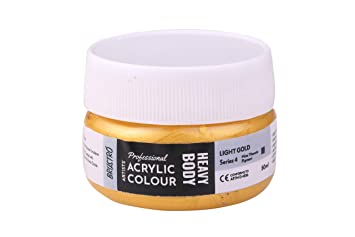 Brustro Professional Artists ’ Heavybody Acrylic Paint 50Ml Light Gold (Sr 4)