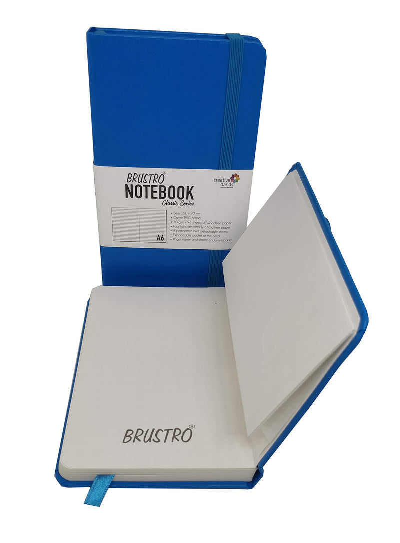 BRUSTRO NOTEBOOK CLASSIC SERIES TWIN PACK A6 BLUE