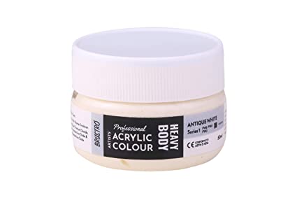 Brustro Professional Artists’ Heavybody Acrylic Paint 50ml Antique White (Sr 1)