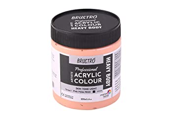 Brustro Professional Artists ’ Heavybody Acrylic Paint 237Ml Skin Tone Light (Sr 1)