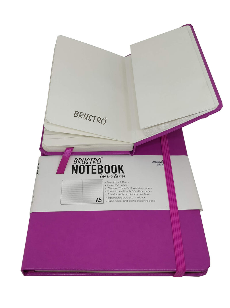 BRUSTRO NOTEBOOK CLASSIC SERIES TWIN PACK A5+ A6 ROSE