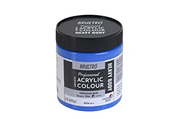 Brustro Professional Artists ’ Heavybody Acrylic Paint 237Ml Cerulean Blue (Sr 4)