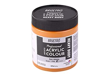 Brustro Professional Artists ’ Heavybody Acrylic Paint 237Ml Raw Sienna (Sr 1)