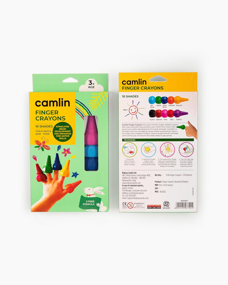 Camel Finger Grip Crayons (Multicolor)